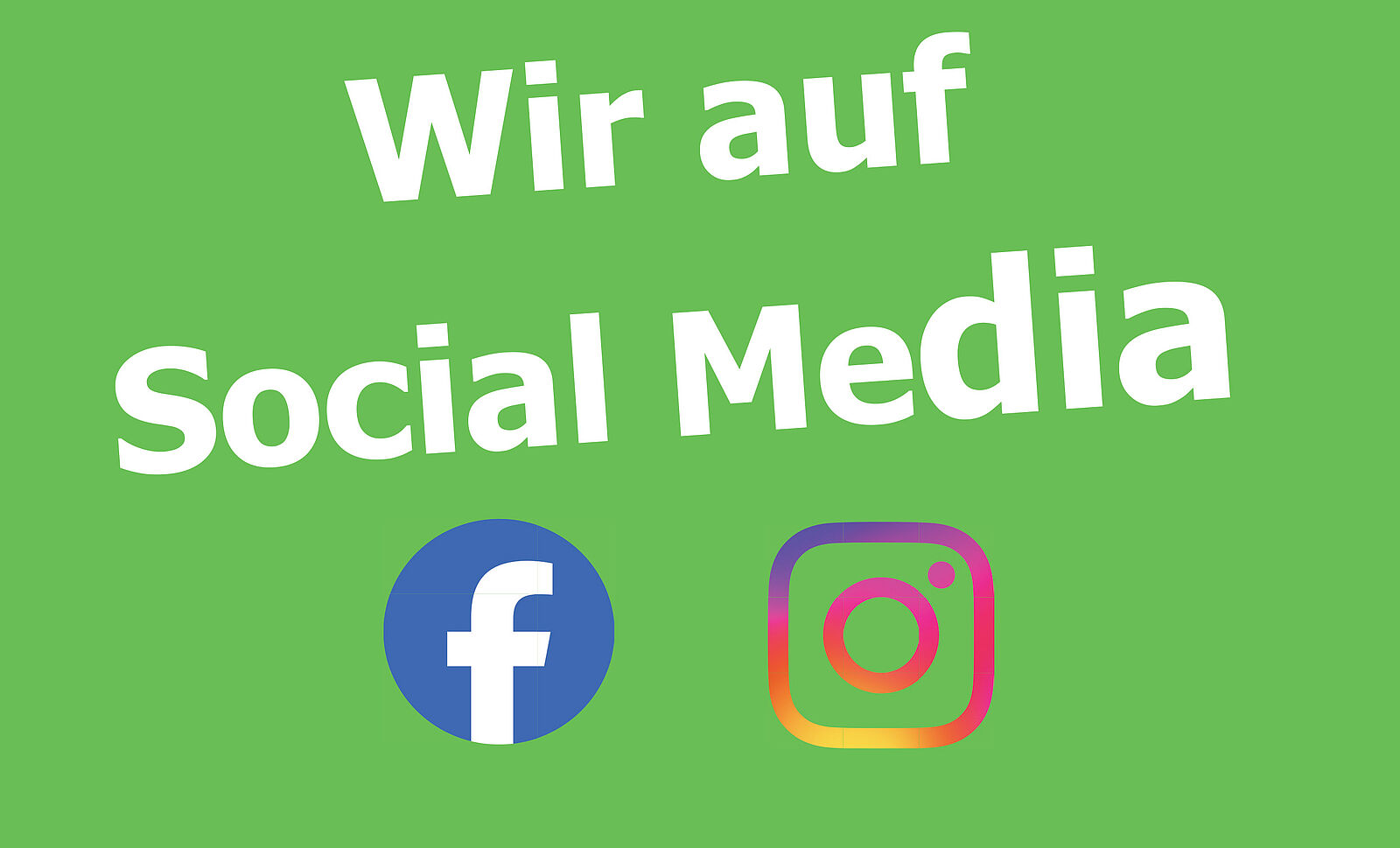 Wir auf Social Media